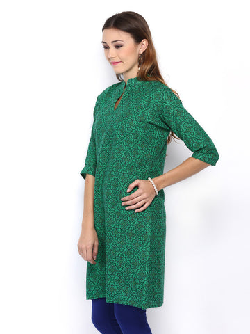 Shree Women Green Printed Kurta