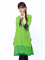 Shree Women Green Printed Kurta