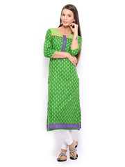 Shree Women Green Printed Kurta