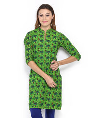 Shree Women Green Printed Kurta