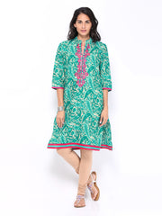 Shree Women Green Printed Kurta