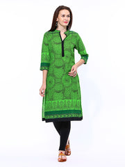 Shree Women Green Printed Kurta
