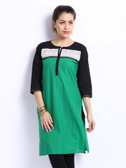 Shree Women Green Printed Kurta