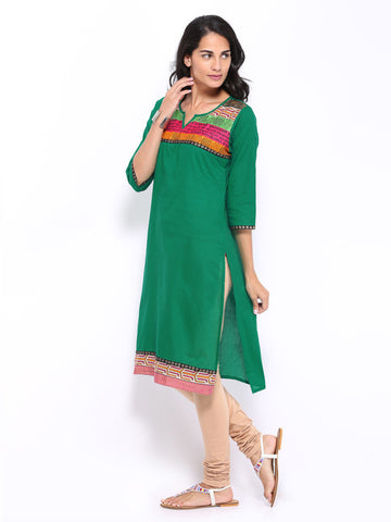 Shree Women Green Kurta