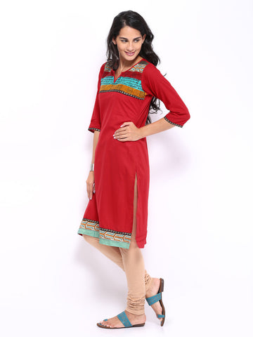 Shree Women Red Kurta