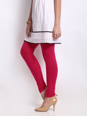 Shree Women Fuchsia Pink Leggings