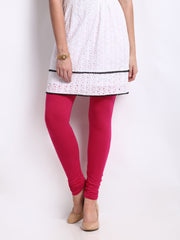 Shree Women Fuchsia Pink Leggings
