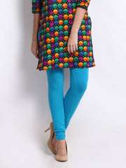 Shree Women Turquoise Blue Leggings