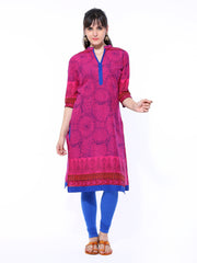 Shree Women Magenta Printed Kurta