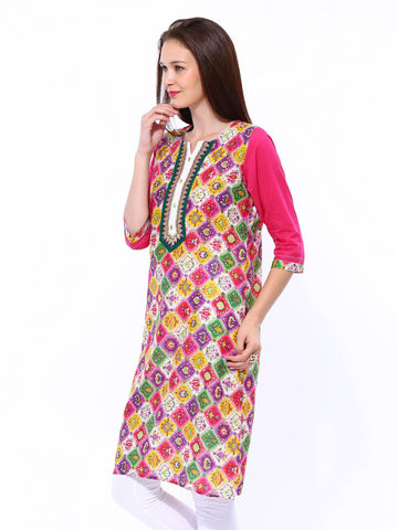 Shree Women Multicoloured Printed Kurta