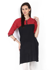 Shree Women Black Printed Kurta