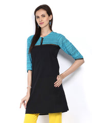 Shree Women Black Printed Kurta