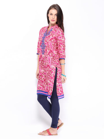 Shree Women Pink Printed Kurta