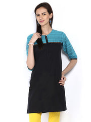 Shree Women Black Printed Kurta