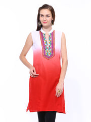 Shree Women Red Ombre Kurta