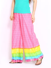 Shree Women Pink Palazzo Trousers