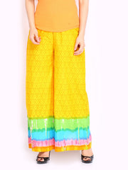 Shree Yellow &amp; Orange Printed Palazzo Pants