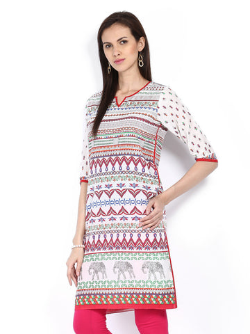 Shree Women Multi-Coloured Printed Kurta