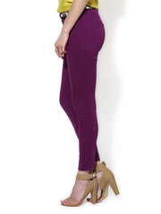 Sisley Women Purple Paris Super Skinny Fit Jeggings
