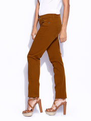 Sisley Women Rust Brown Copenaghen Slim Fit Jeans
