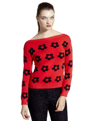 Sisley Women Red Sweater