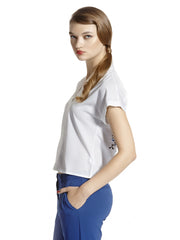 Sisley Women White Embroidered Top