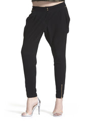 Sisley Women Black Slim Fit Trousers