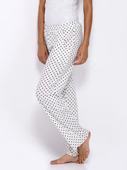 Slumber Jill Women White Printed Lounge Pants FWSJ102