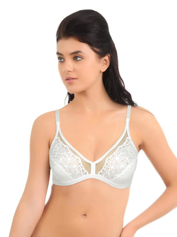 Soie White Bra FB-702