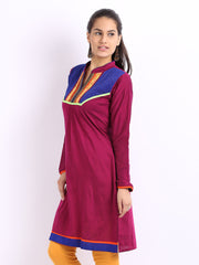 Span Women Purple Kurta