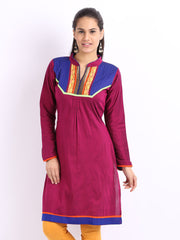 Span Women Purple Kurta