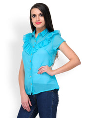 StileStreet Women Blue Casual Shirt