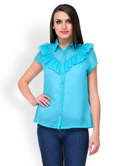 StileStreet Women Blue Casual Shirt