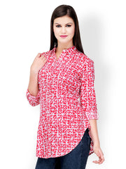 StileStreet Women Red &amp; White Tunic
