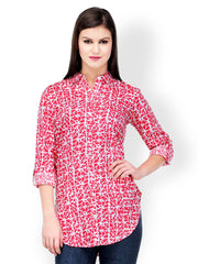 StileStreet Women Red &amp; White Tunic