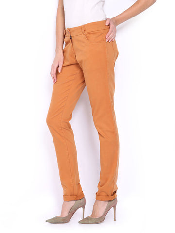 Style Quotient Women Orange Casual Trousers