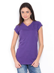 Style Quotient Women Purple T-shirt