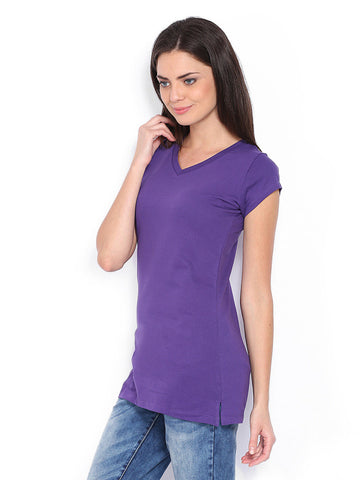 Style Quotient Women Purple T-shirt