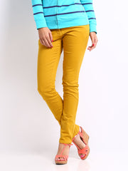 Style Quotient Women Mustard Yellow Regular Fit Viktor Trousers