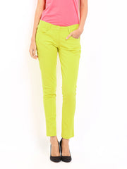 Style Quotient Women Lime Green Trousers