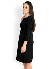 StyleToss Black Fit &amp; Flare Dress