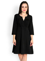 StyleToss Black Fit &amp; Flare Dress