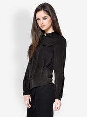 StyleToss Women Black Shirt