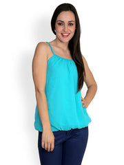 StyleToss Women Turquoise Blue Top