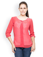 Tarama Women Coral Red Top