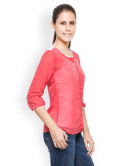 Tarama Women Coral Red Top