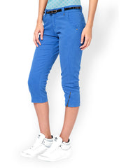 Taanz Women Blue Cropped Trousers