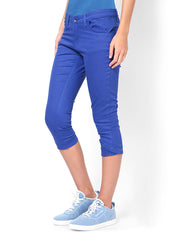 Taanz Women Blue Cropped Trousers