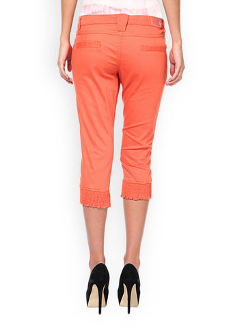 Taanz Women Orange Cropped Trousers
