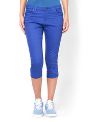 Taanz Women Blue Cropped Trousers